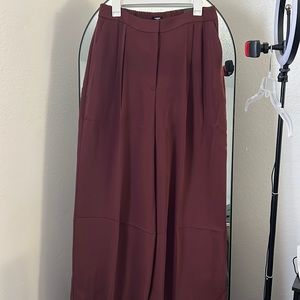 Express Dark Rum Wide Leg Pants